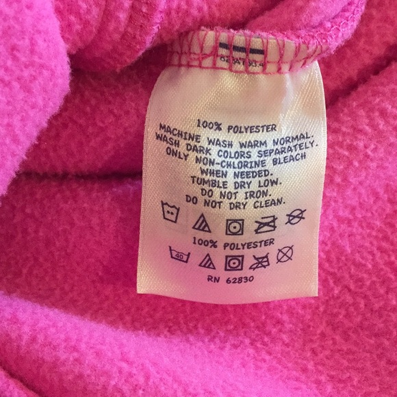 Lands’ End Pink Fleece Jacket Size Small - Picture 4 of 4
